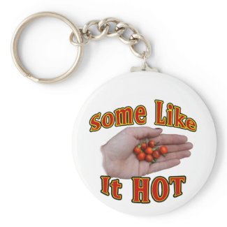 Some Like It Hot Cascabel Pepper Hand Pile keychain
