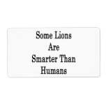Some Lions Are Smarter Than Humans Custom Shipping Label
