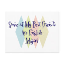 Some of My Best Friends Are English Majors postcards by busybees Some of My Best Friends Are English Majors postcards