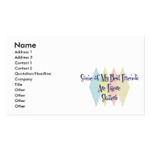Some of My Best Friends Are Figure Skaters Business Card Template