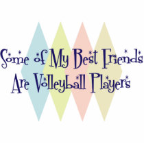Some of My Best Friends Are Volleyball Players Acrylic Cut Out