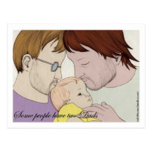 Some people have two Dads Post Card