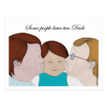Some people have two Dads Postcards