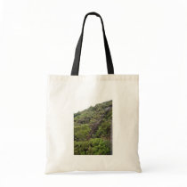 Some Plant-Overgrown Steps At Alcatraz Prison Park Canvas Bags