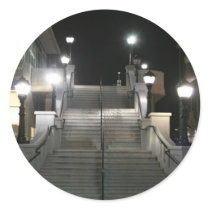 some where in Albany NY Round Stickers