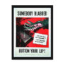 Somebody Blabbed Post Card