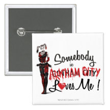 Somebody in AC Loves Me - Harley Pinback Button