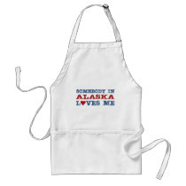 Somebody In Alaska Loves Me aprons