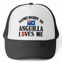 Somebody In Anguilla Loves Me Mesh Hat