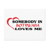 Somebody in Botswana Loves Me postcards