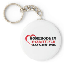 Somebody in Bountiful loves me t shirt Key Chains
