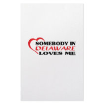 Somebody in Delaware Loves Me shirts Custom Stationery