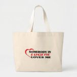 Somebody in Eugene loves me t shirt Canvas Bag