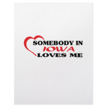 Somebody in Iowa Loves Me shirts Letterhead Template