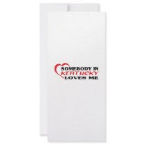 Somebody in Kentucky Loves Me shirts Rack Card Design