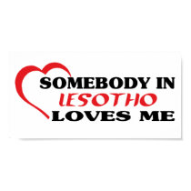 Somebody in Lesotho Loves Me posters