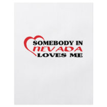 Somebody in Nevada Loves Me shirts Flyer Design