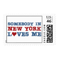 Somebody in New York Loves Me Postage Stamp