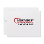Somebody in North Carolina Loves Me shirts Custom Invitations