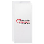 Somebody in North Carolina Loves Me shirts Rack Card Template