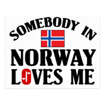 Somebody In Norway Post Card
