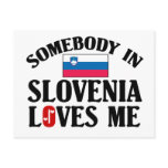 Somebody In Slovenia Loves Me Post Card