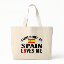 Somebody In Spain Loves Me Tote Bags