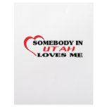 Somebody in Utah Loves Me shirts Letterhead Design