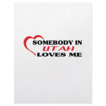 Somebody in Utah Loves Me shirts Letterhead Design
