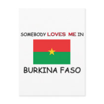 Somebody Loves Me In BURKINA FASO postcards