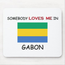Somebody Loves Me In GABON mousepads by flagshirt Somebody Loves Me In GABON mousepads