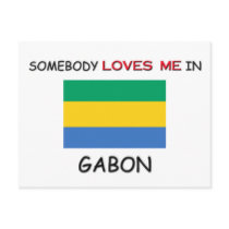 Somebody Loves Me In GABON postcards