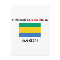 Somebody Loves Me In GABON postcards