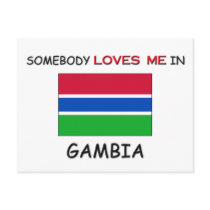 Somebody Loves Me In GAMBIA postcards