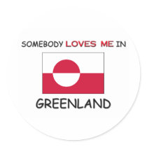 Somebody Loves Me In GREENLAND stickers