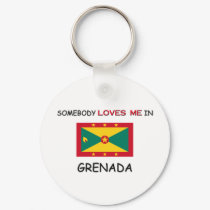 Somebody Loves Me In GRENADA keychains