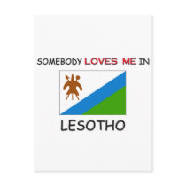 Somebody Loves Me In LESOTHO postcards