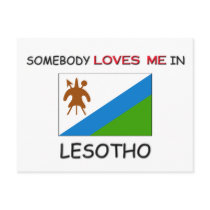 Somebody Loves Me In LESOTHO postcards
