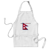 Somebody Loves Me In NEPAL aprons by flagshirt Somebody Loves Me In NEPAL aprons