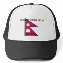 Somebody Loves Me In NEPAL hats by flagshirt Somebody Loves Me In NEPAL hats