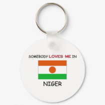 Somebody Loves Me In NIGER keychains by flagshirt Somebody Loves Me In NIGER keychains