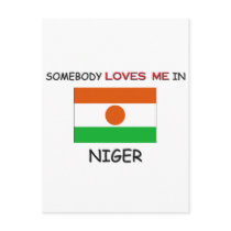 Somebody Loves Me In NIGER postcards by flagshirt Somebody Loves Me In NIGER postcards