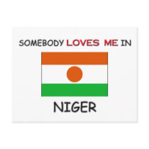 Somebody Loves Me In NIGER postcards by flagshirt Somebody Loves Me In NIGER postcards