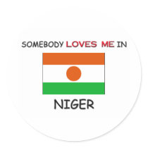 Somebody Loves Me In NIGER stickers