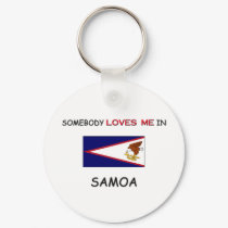 Somebody Loves Me In SAMOA keychains