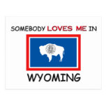 Somebody Loves Me In WYOMING Postcard