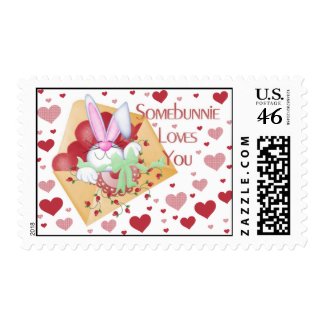 Somebunnie Loves You Postage by valentinesday