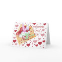 Somebunnie Loves You Valentine Greeting Card by valentinesday Somebunnie Loves You Valentine Greeting Card