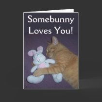 Somebunny Easter Card by Victoreeah Somebunny Easter Card