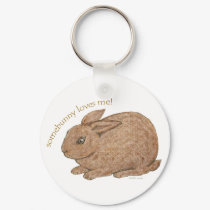Somebunny Loves Me key chain keychains by Lorilei Somebunny Loves Me key chain keychains